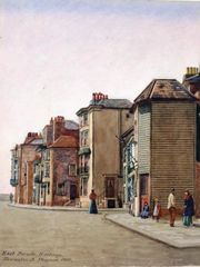 An-artists-water-colour-painting-of-East-Parade.-1915.